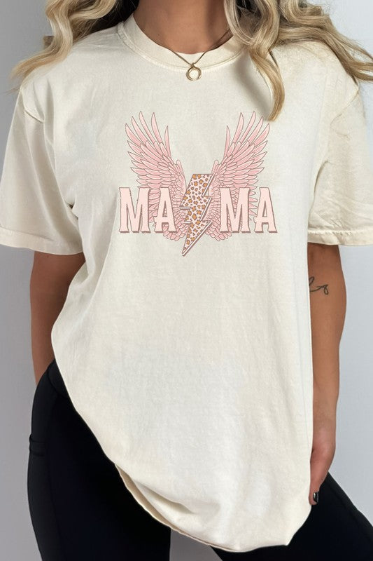 Mama Leopard Lightning Comfort Colors Graphic Tee T-Shirt