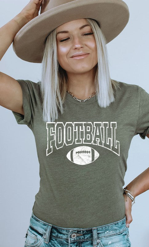 Distressed Football Graphic Tee PLUS