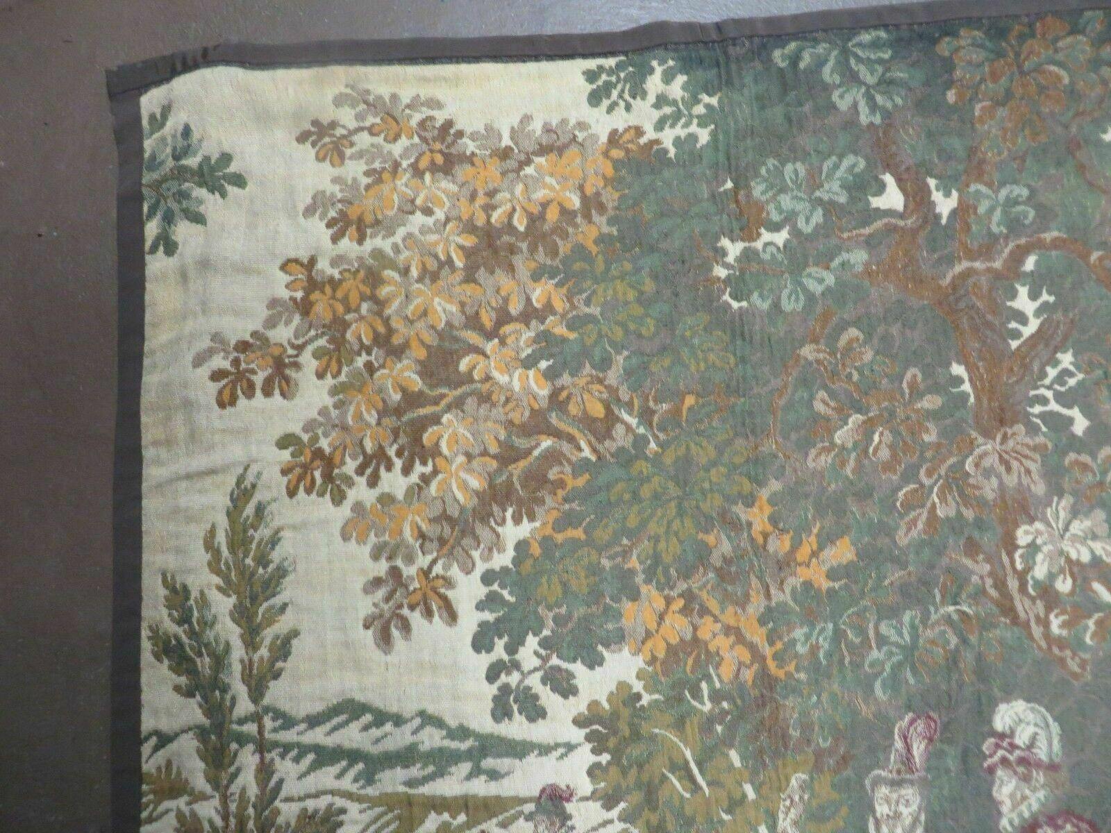 4' X 5' Vintage Tapestry Belgium Hand Loomed Victorian Nice 90f