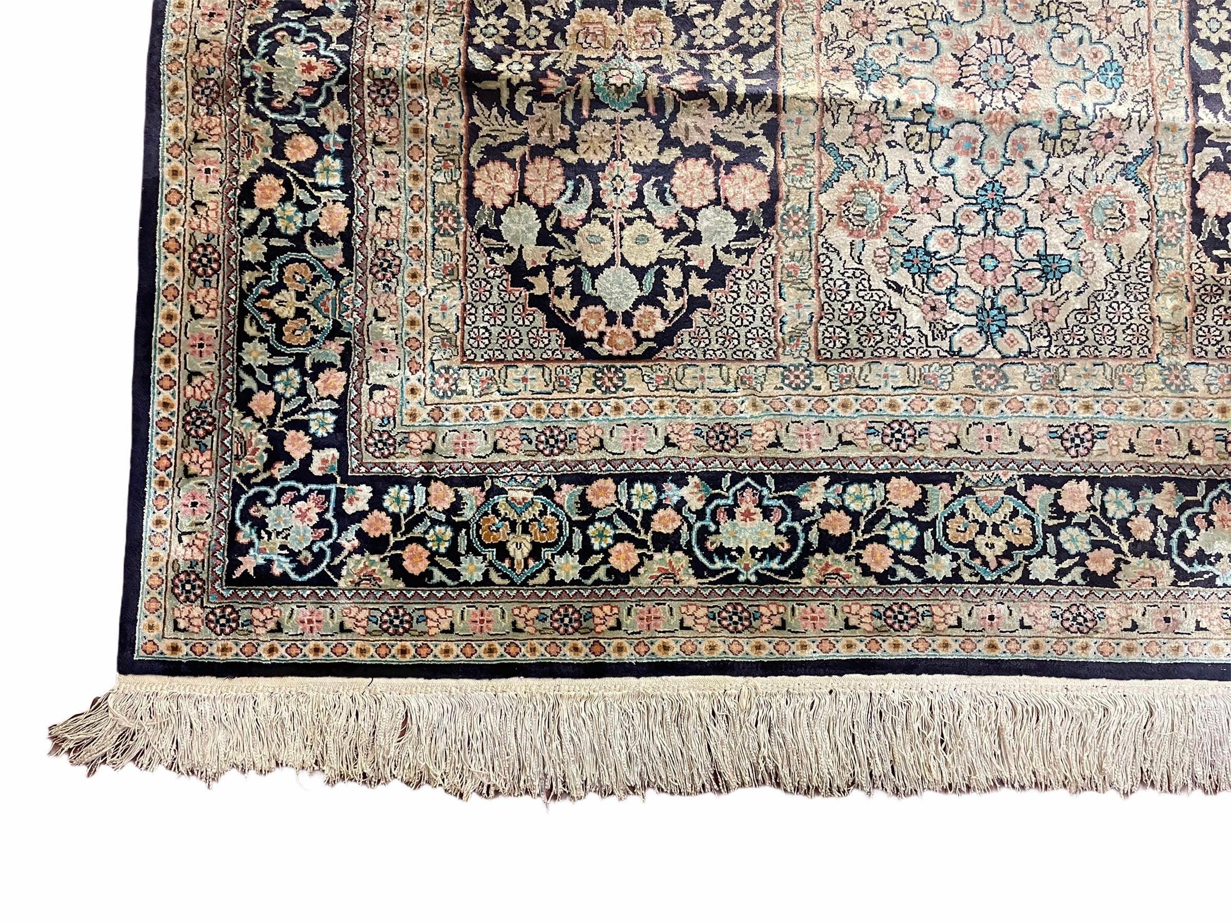 4' X 6' Vintage Fine Hand Made Turkish Oriental Silk Rug 400 KPSI Wow