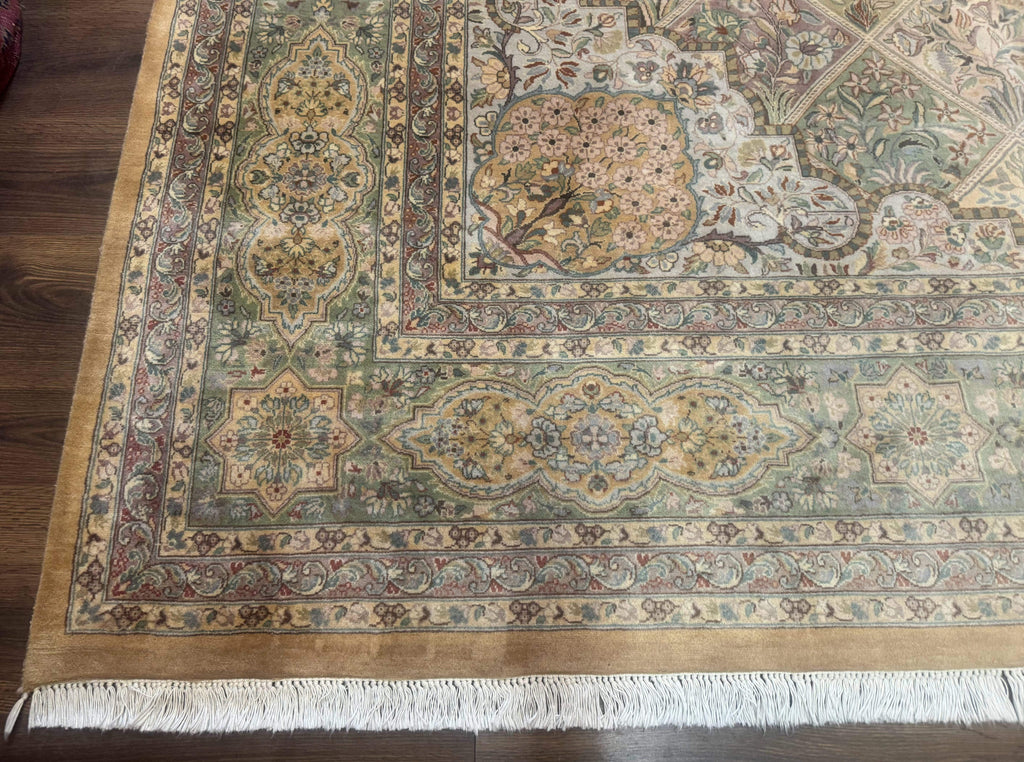 Pak Persian Rug 9x12, Diamond Panel Design, Fine 225 KPSI, Wool