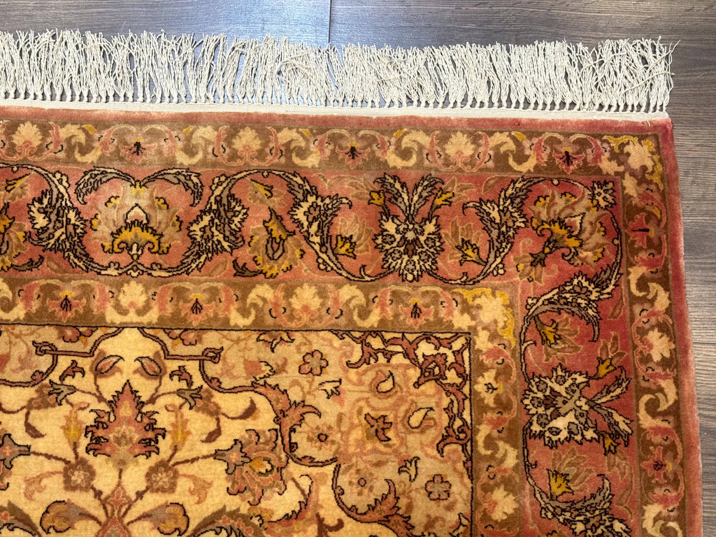 Persian Isfahan Rug 3x5 Fine 550 KPSI Kork Wool on Silk