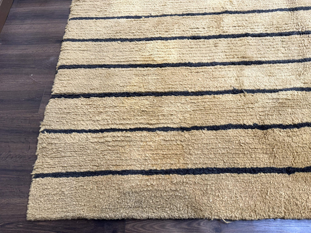 Modern Nepali Rug 13 x 15.6, Palace Size Wool Custom Made Rug, Tan, Large Nepali/Tibetan Carpet