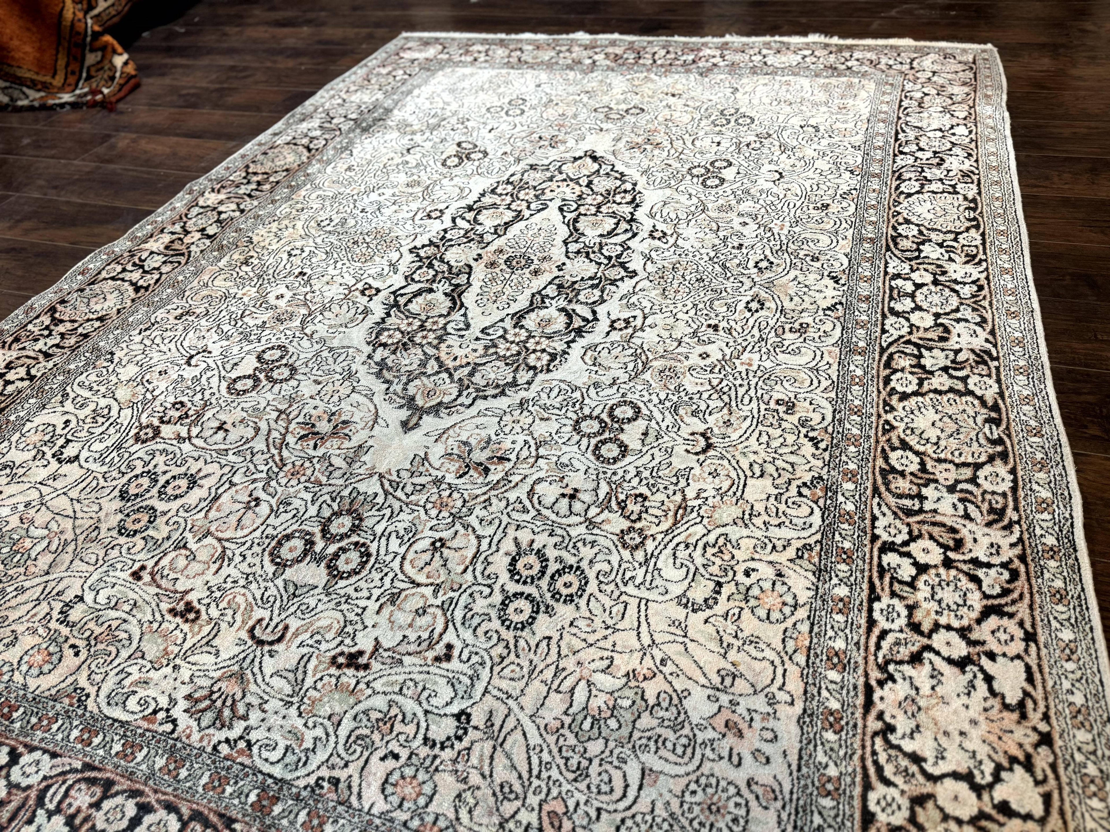 Silk Indian Kashmiri Rug 6x9
