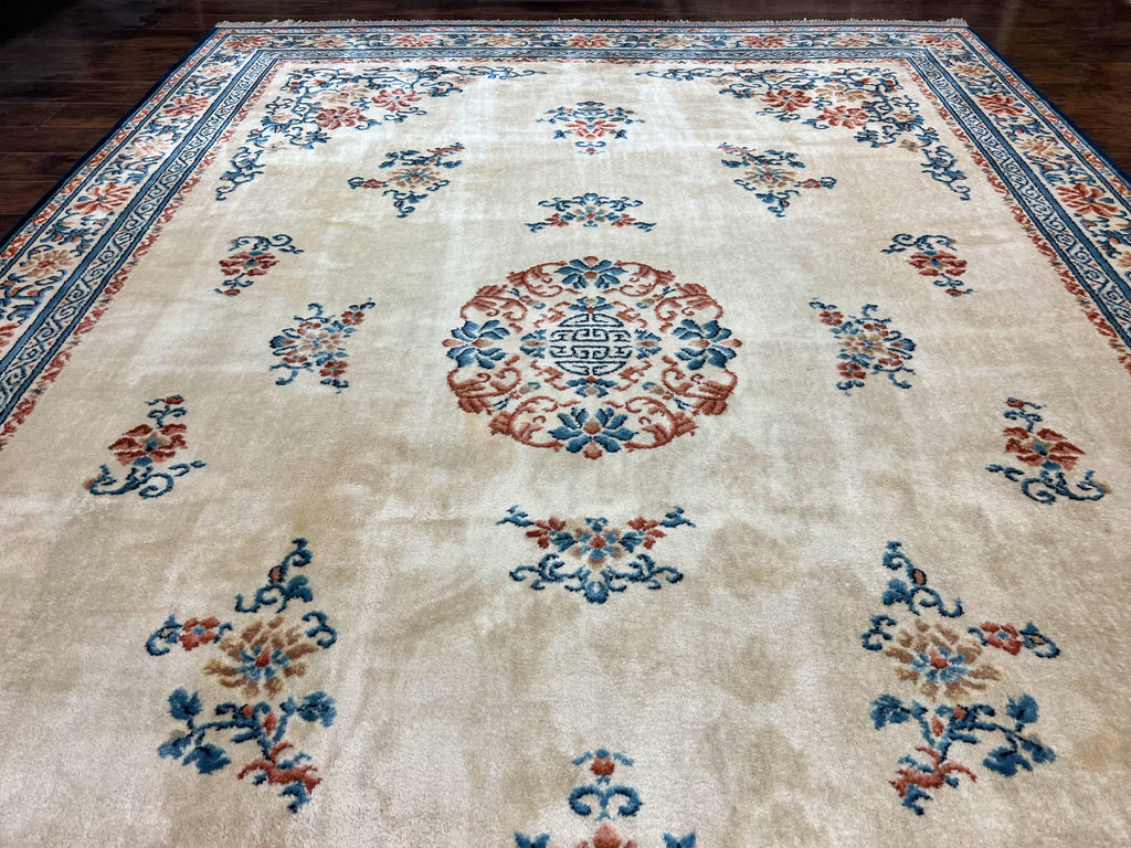 Karastan Rug 10x14 Chinese #718, Vintage Original 700 Series Wool Pile Karastan Carpet, Asian Oriental Rug, Rare