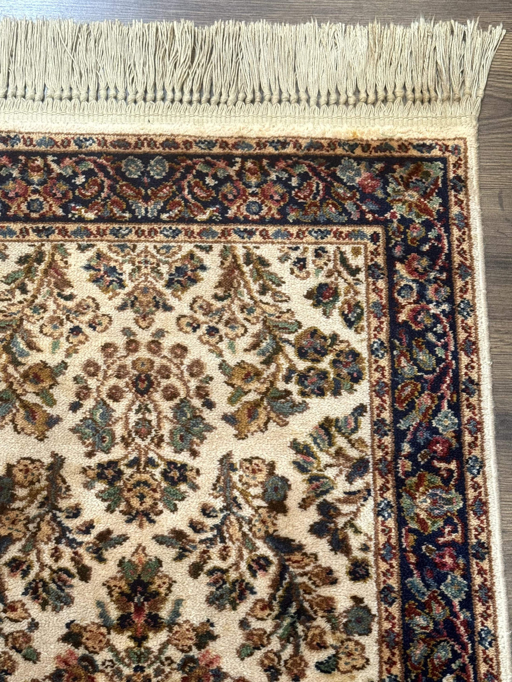 Karastan Rug 2x4, Ivory Sarouk #760, Vintage Wool Small Karastan Carpet, Original 700 Series, Discontinued