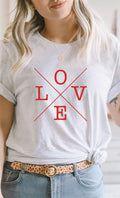 Love Valentines Day PLUS SIZE Graphic Tee T-Shirt