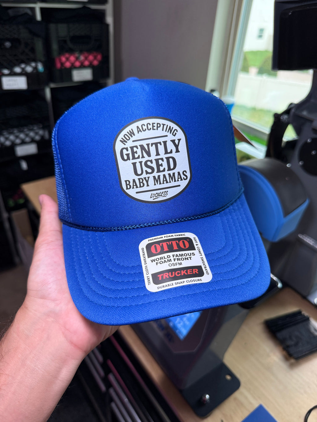 Now Accepting Gently Used Baby Mamas Trucker Hat