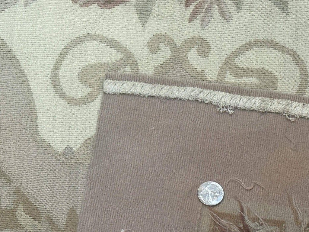 Aubusson Rug 6x9, Elegant, Flatweave, French European Design