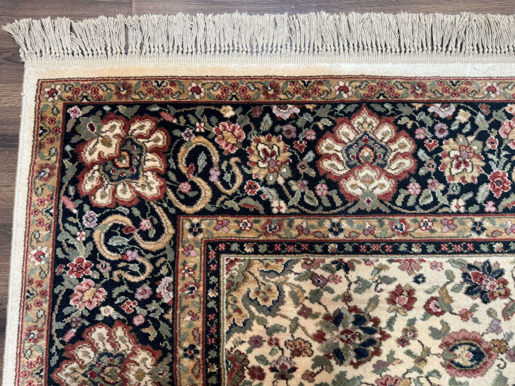 Karastan Rug 8.8 x 10.6 Ivory Indo Kirman #700/706, Wool Original Series