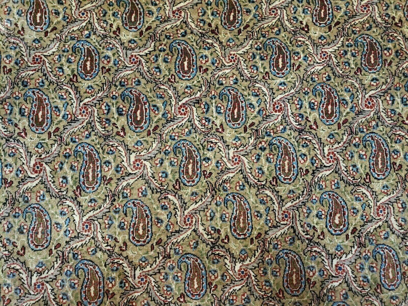 4' X 7' Handmade Turkish Wool Rug Paisley Hand Knotted Flowers One Of A Kind