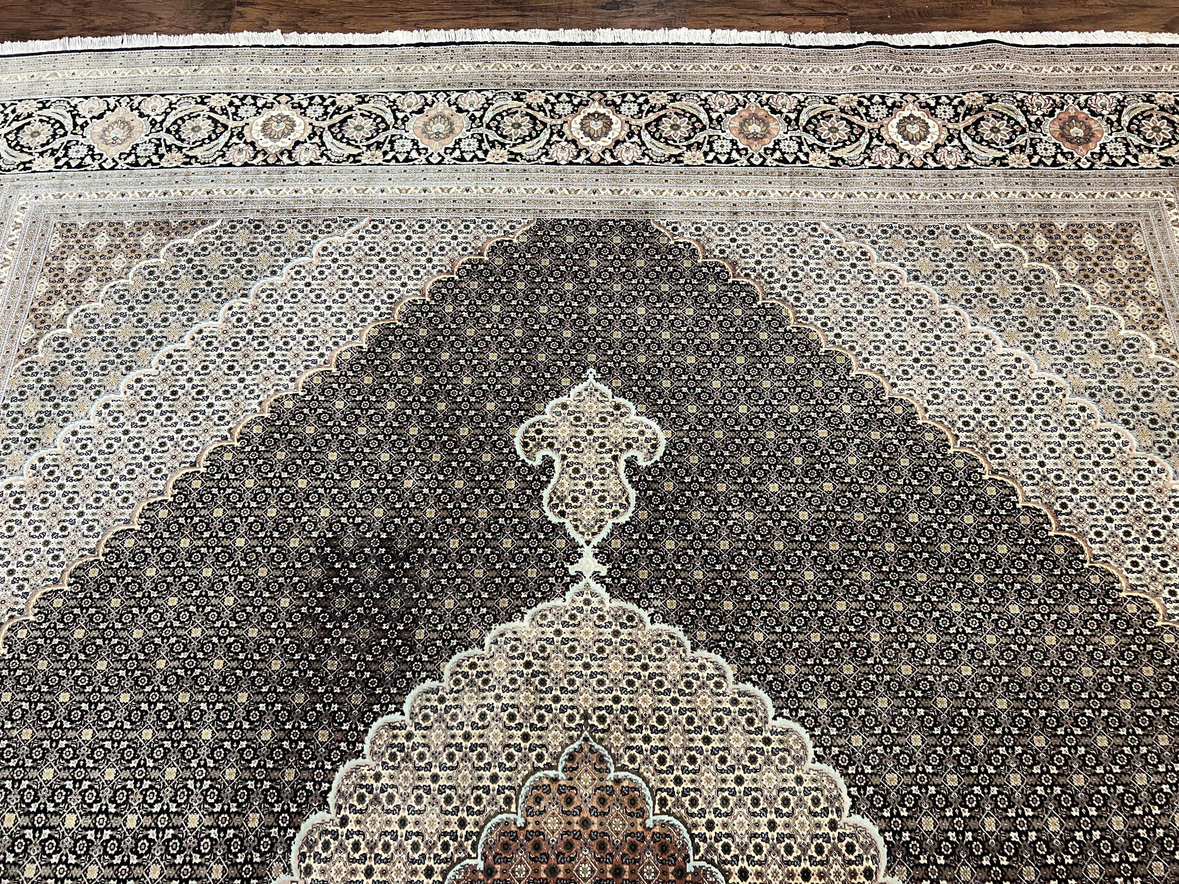 Exquisite Persian Tabriz Rug - 10x13, 400 KPSI, Herati Pattern