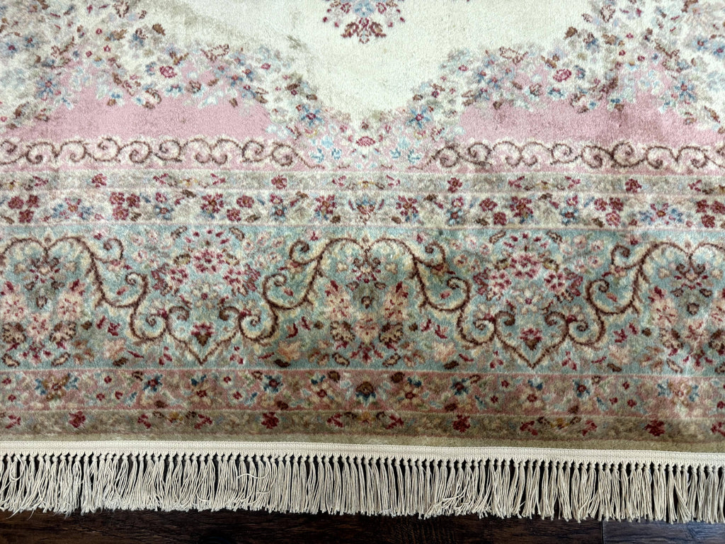 Karastan Rug 8.8 x 12, Pastel Ivory Kirman Rug #784, Wool Karastan Carpet, Original 700 Series, Vintage Karastan Area Rug, Discontinued