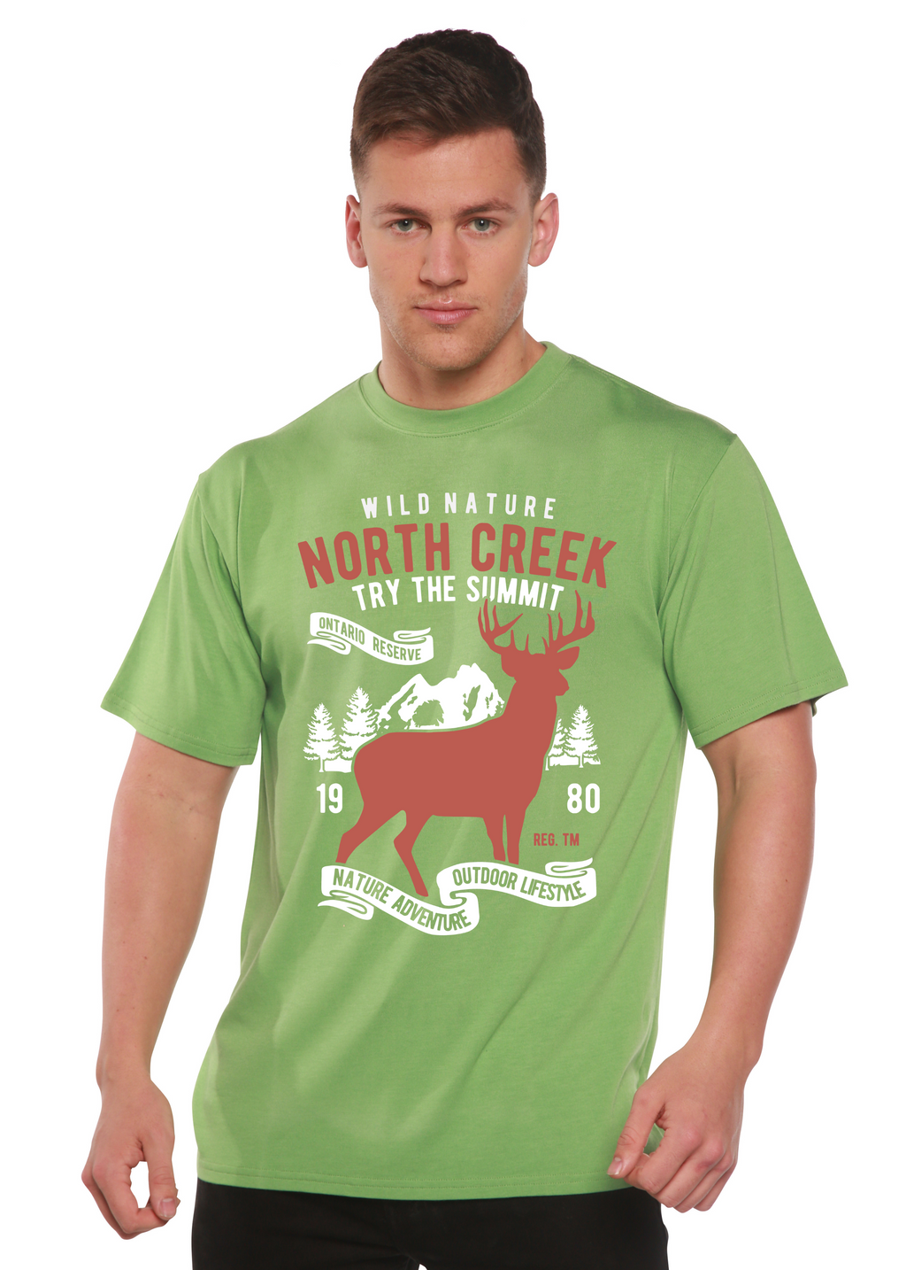 North Creek Spun Bamboo® Men's Bamboo Viscose/Organic Cotton Short Sleeve Graphic T-Shirt