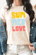 Summer Love Sun and Fun Adventure Graphic Tee T-Shirt