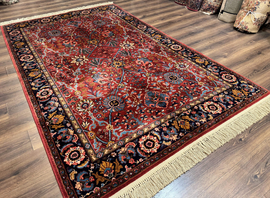 5.9 x 9 Karastan Rug Ispahan #766, Vintage Wool Discontinued Original 700 Series