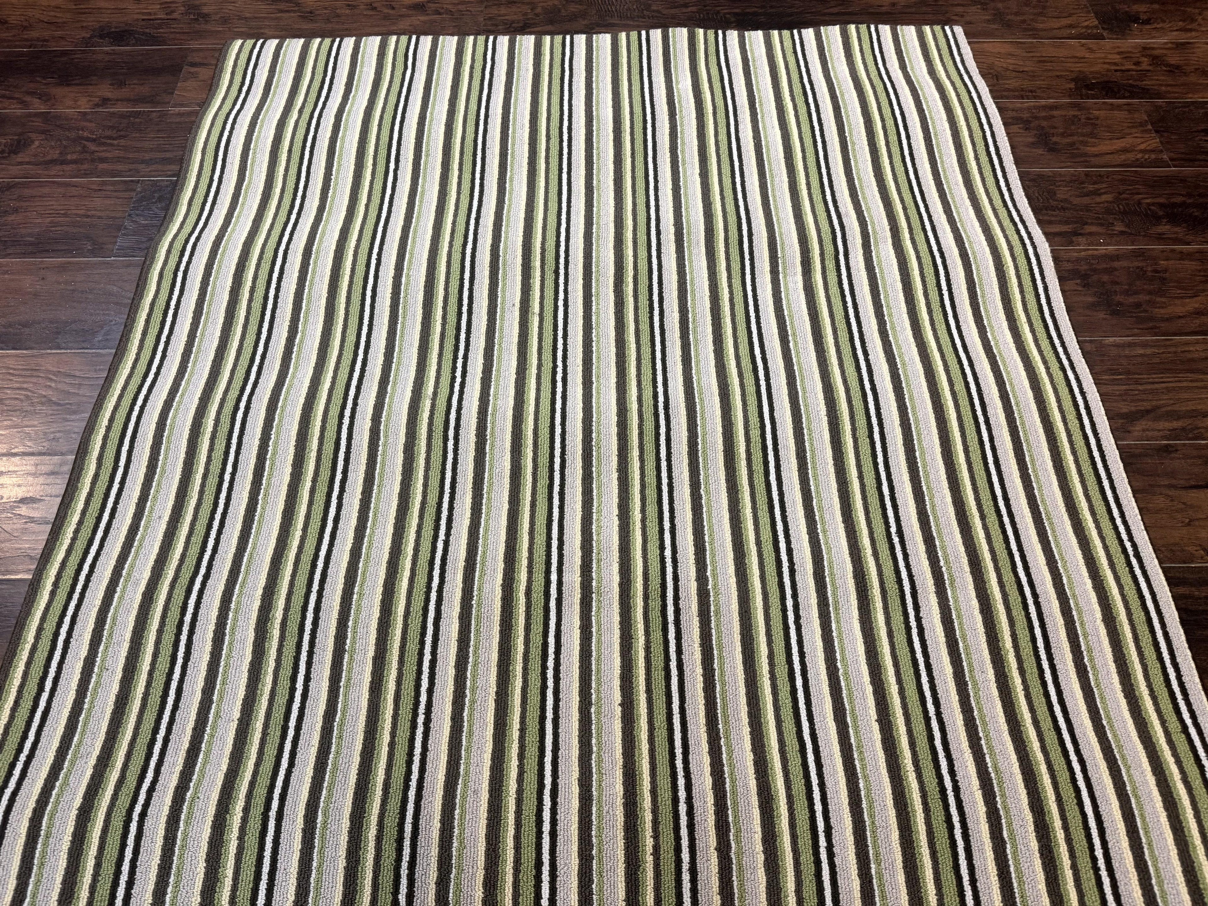 Stark Power Loomed Striped Rug 5x6, Multicolor Vintage Stark Carpet