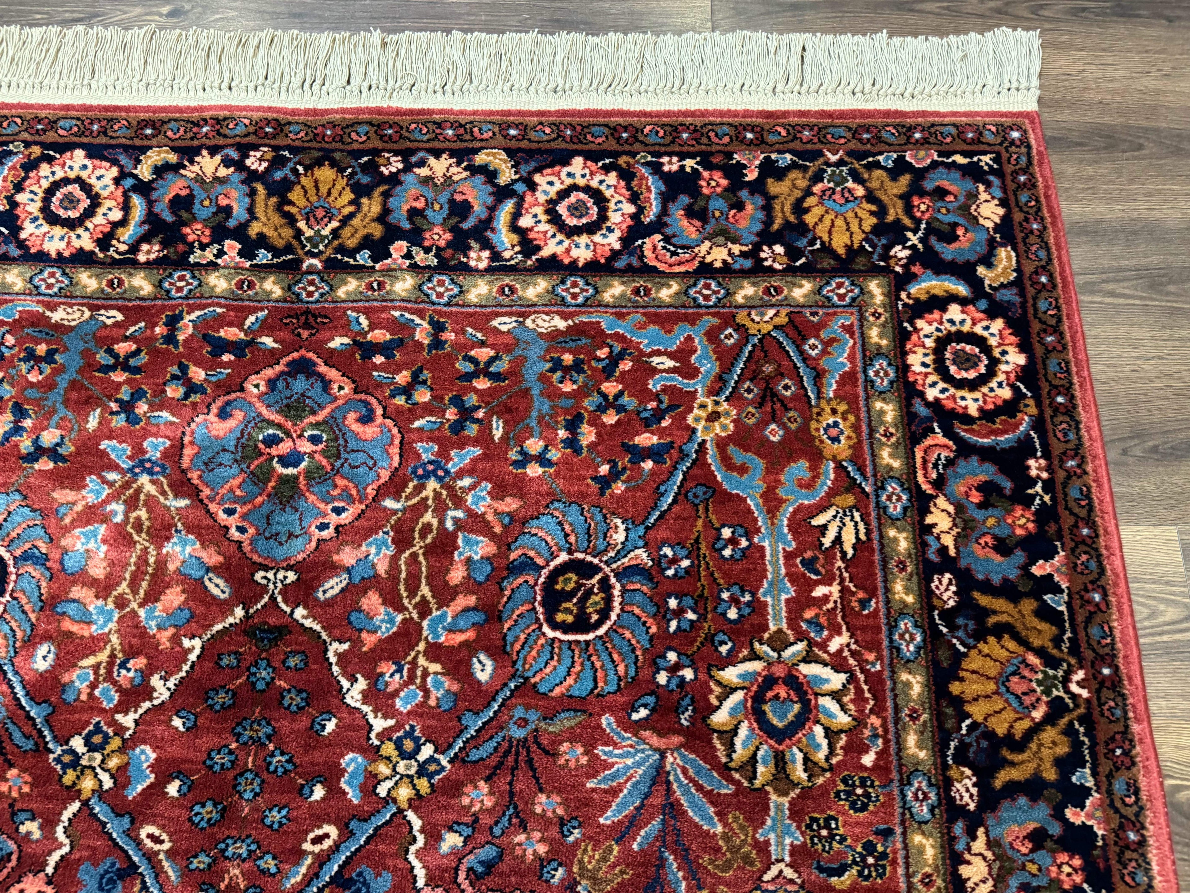 5.9 x 9 Karastan Rug Ispahan #766, Vintage Wool Discontinued Original 700 Series