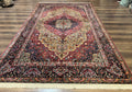 Karastan Rug 5.9 x 9 Medallion Kirman #700/718, Original 700 Series, Wool, Discontinued, Vintage