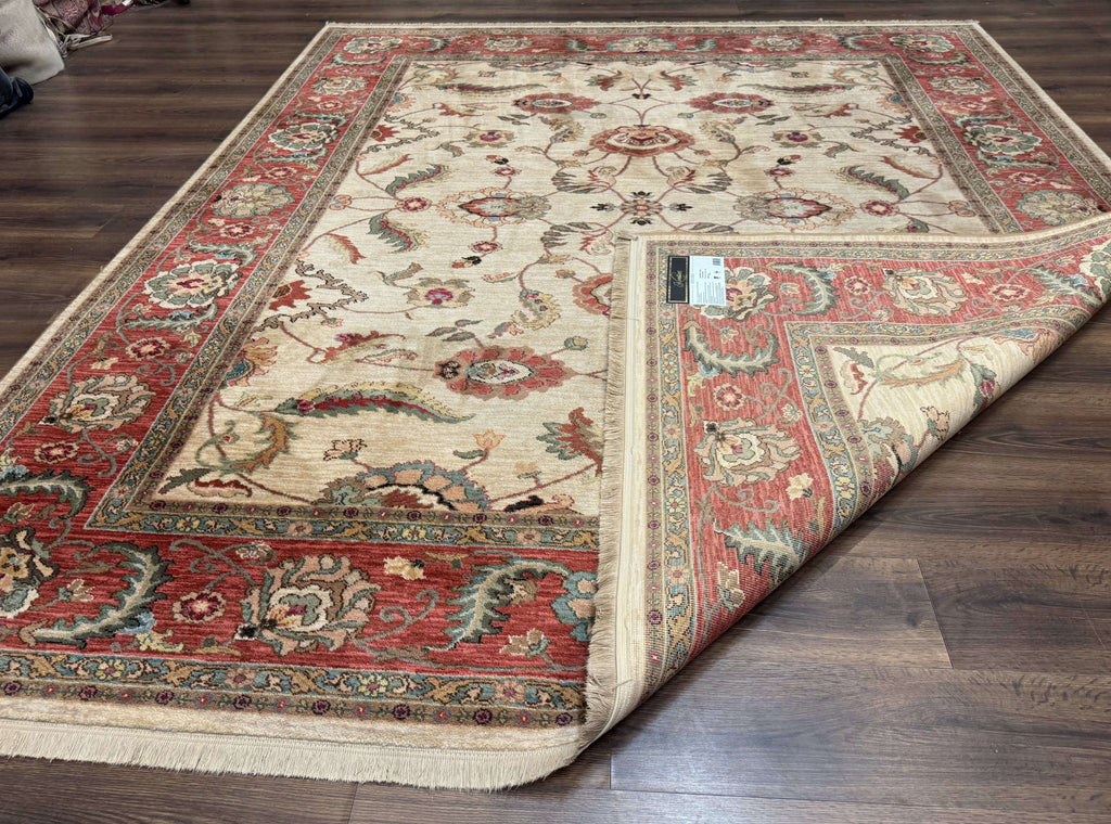 Karastan Rug 8.8 x 10, Ashara Agra Ivory #549, Wool, Vintage