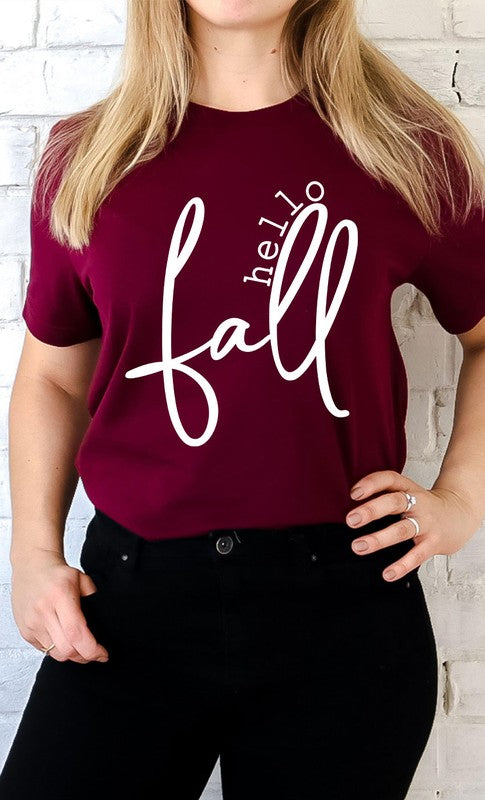 Hello Fall Graphic Tee T-Shirt