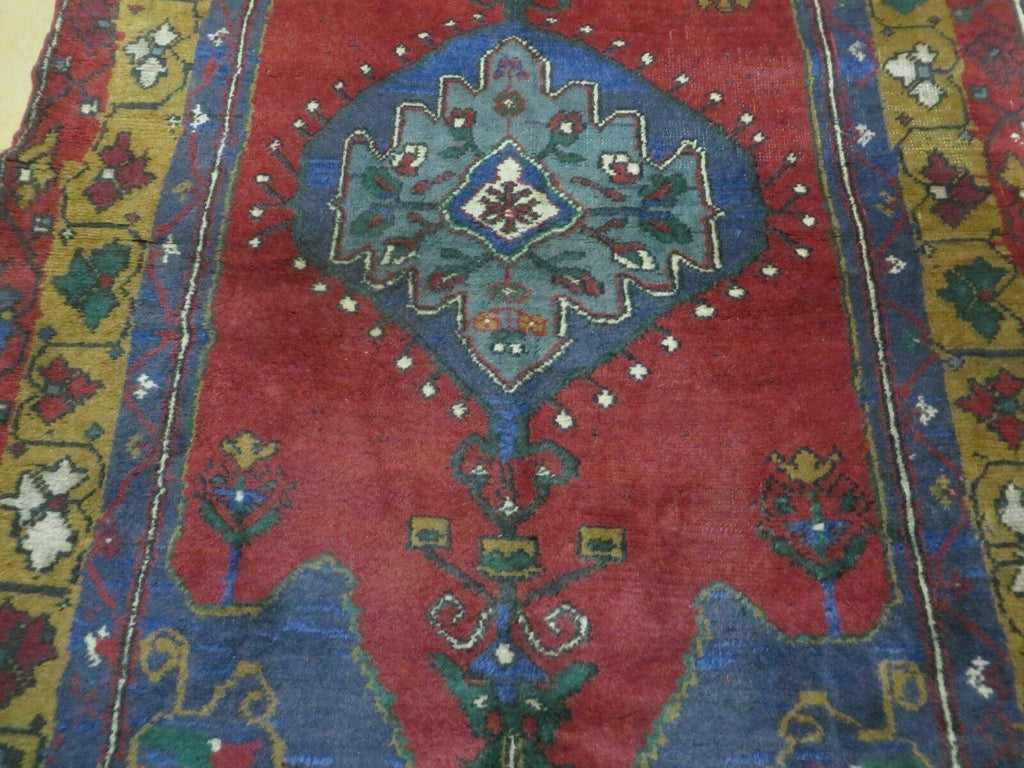 4' X 8' Vintage Handmade Turkish Kazak Pattern Wool Rug Carpet Nice # 105