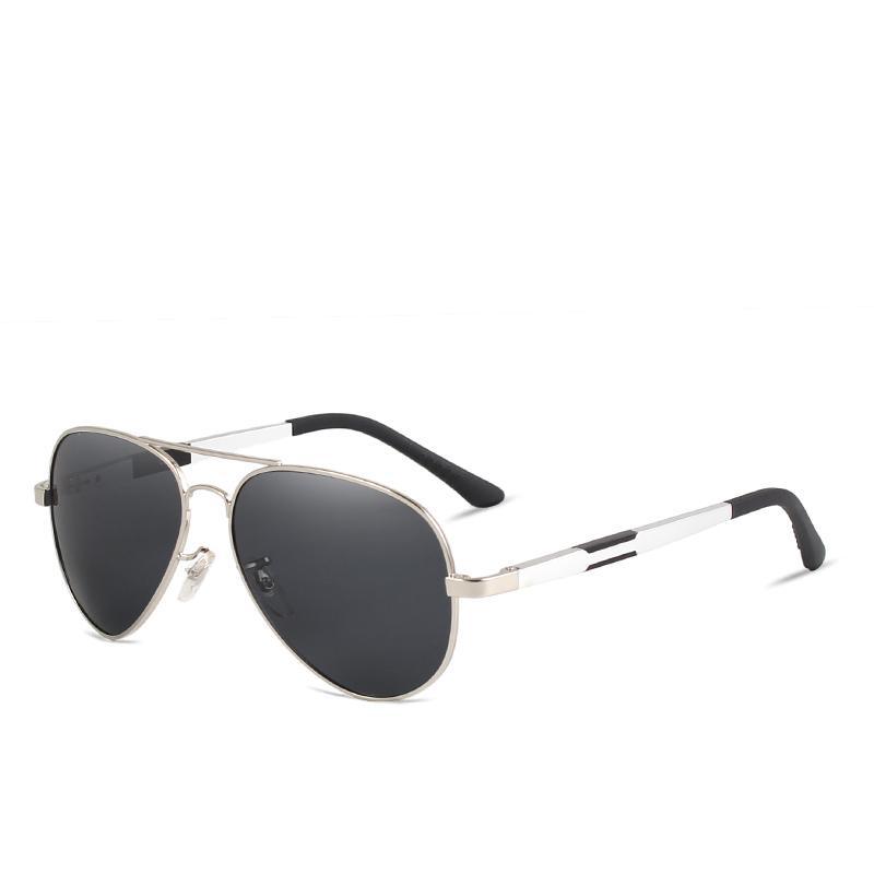 Aviation Luxury Aluminum Magnesium Gold Fashion Polarized Lens Sunglasses Men/Women Driving Mirror Sunglasses  Military Style