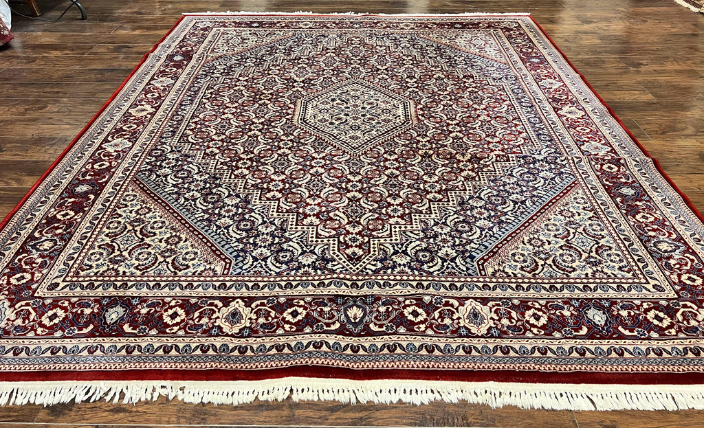 Karastan Rug 8x10, Kara Shah Red Bidjar, Belgium Power Loomed Rug, Wool Pile Karastan Rug, Vintage