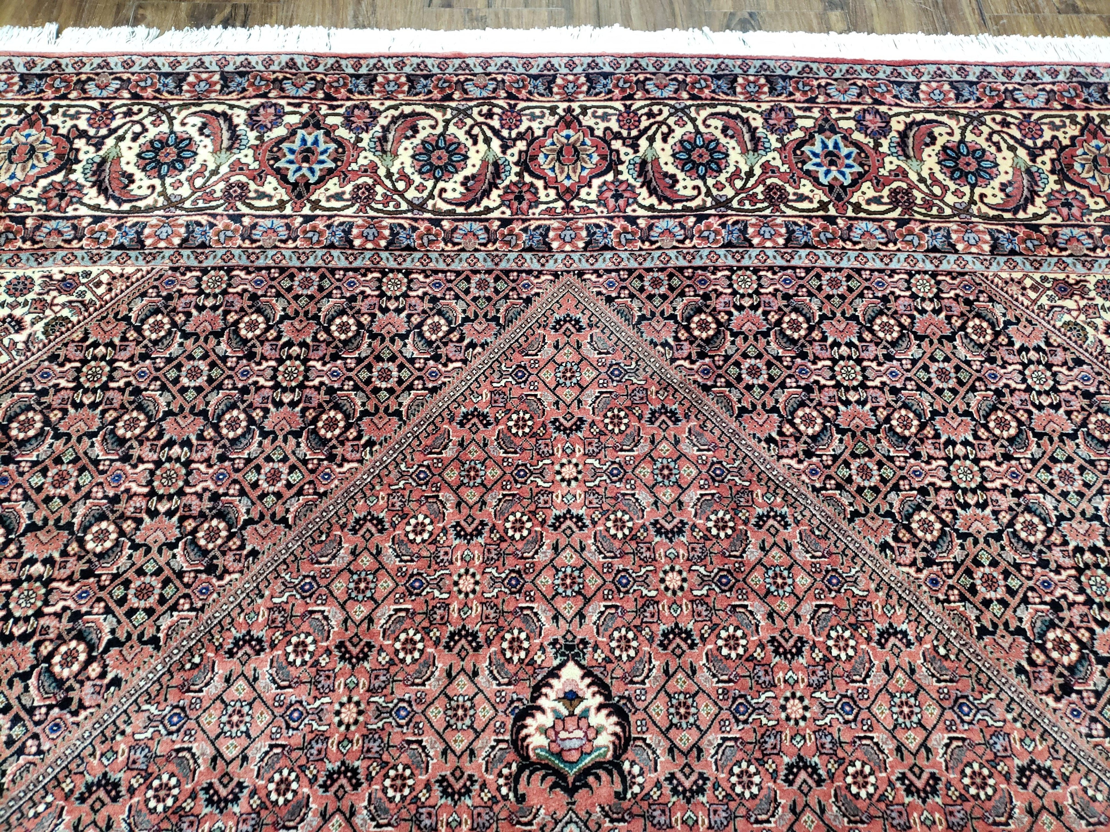 Stunning Persian Bijar Rug 8x11 - Herati Mahi Pattern