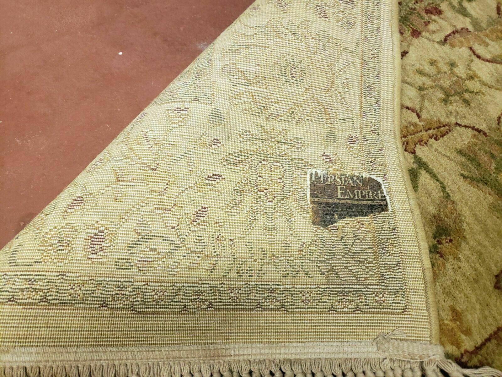 Belgium Power Loomed Rug 5x7, Vintage Oriental Wool Carpet, Beige