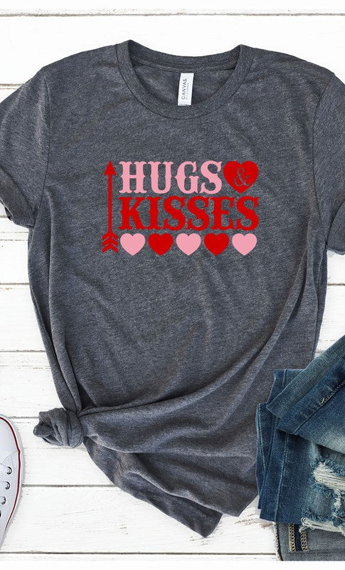Hugs and Kisses Graphic Tee T-Shirt PLUS