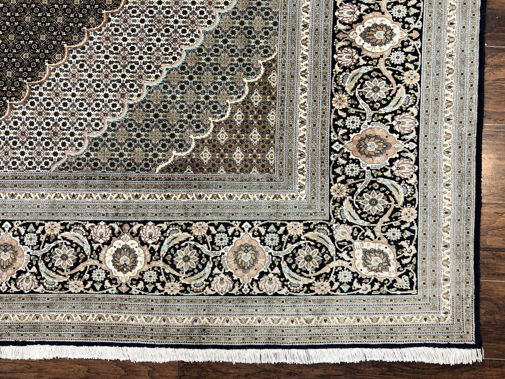Exquisite Persian Tabriz Rug - 10x13, 400 KPSI, Herati Pattern
