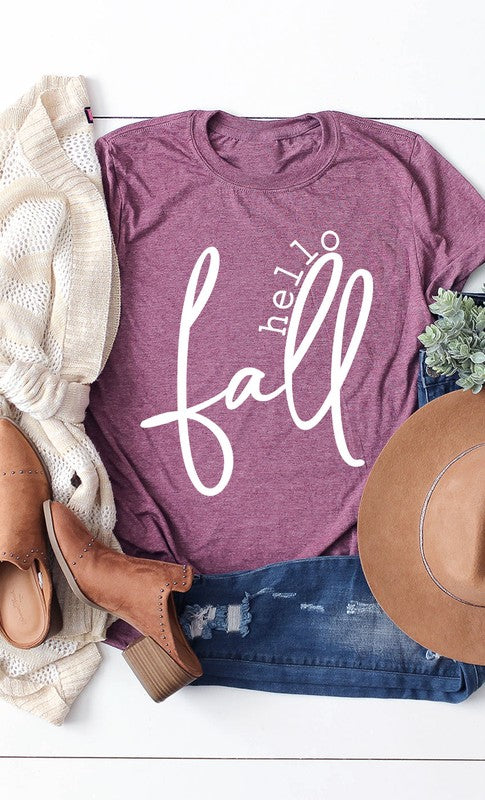 Hello Fall Graphic Tee T-Shirt