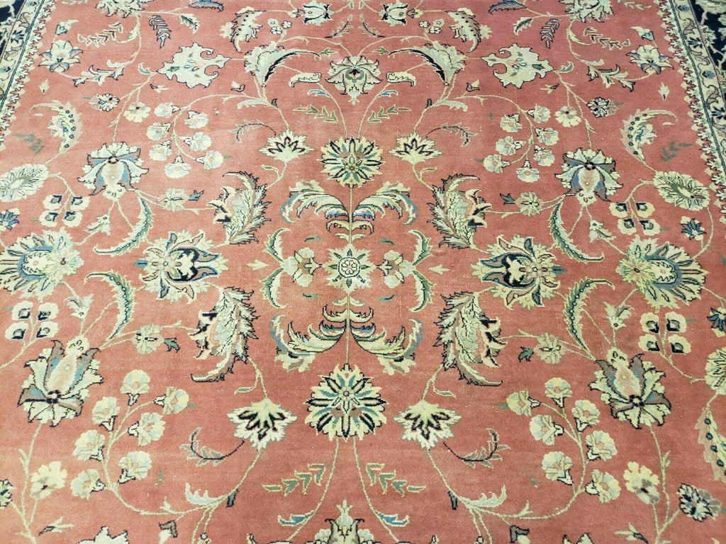 6' X 9' Vintage Fine Oriental Floral Handmade Wool Rug Vegetable Dyes Red Nice