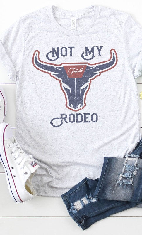 Vintage Not My First Rodeo Graphic Tee T-Shirt PLUS