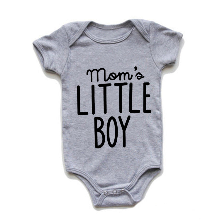 Modern New Romper Jumpsuit For Newborn Toddler Infant Baby Boys Romper Long Sleeve Jumpsuit Playsuit With Words Moms Little Boy