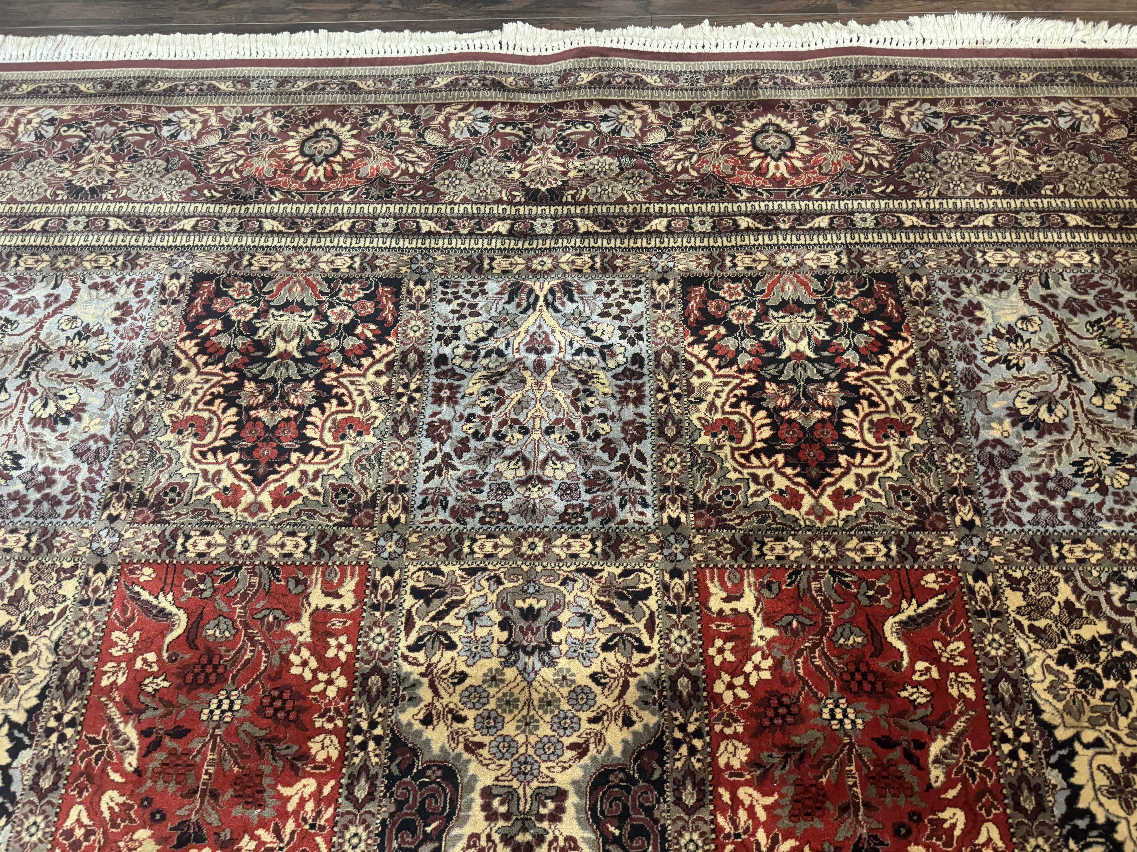 Couristan Rug 10x14, Belgium Power Loomed Carpet, Vintage Wool Oriental Rug, Multicolor Panel Design, 10 x 14 Room Sized Rug