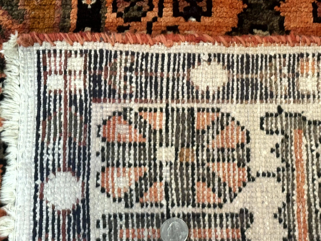 Persian Bakhtiari Tribal Rug 7x10, Panel Design, Semi Antique