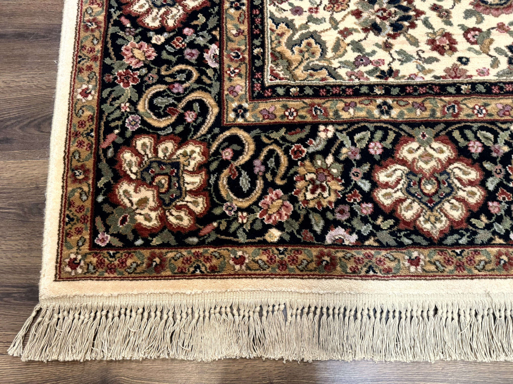 Karastan Rug 8.8 x 10.6 Ivory Indo Kirman #700/706, Wool Original Series