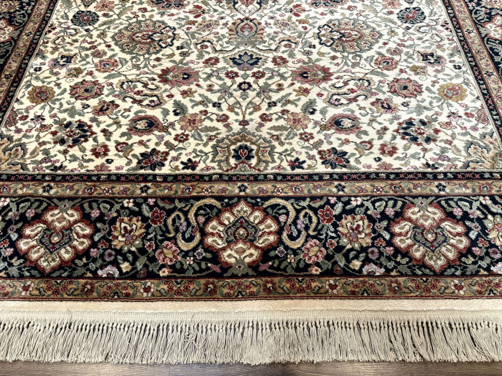 Karastan Rug 8.8 x 10.6 Ivory Indo Kirman #700/706, Wool Original Series