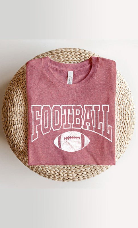 Distressed Football Graphic Tee PLUS