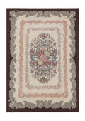 American Hand Hooked Rug 9x12, Vintage Aubusson Carpet, Wool