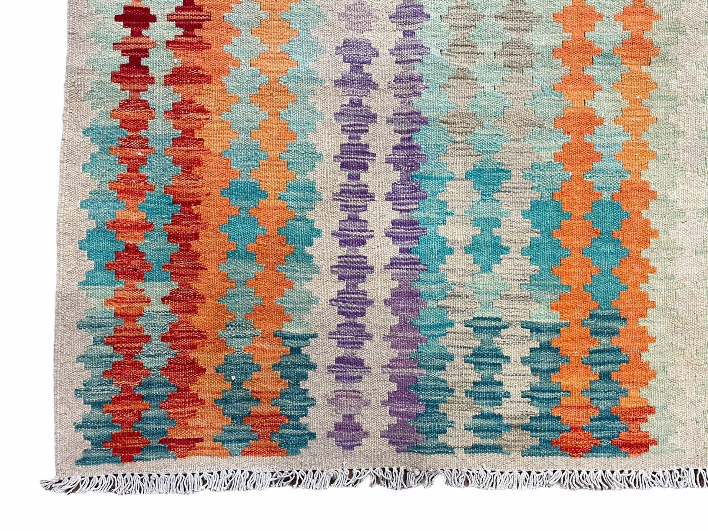 Colorful Kilim Rug 6x8 Multicolor Turkish Kilim Rug 6 x 8 Flat Weave Kilim Playful Anatolian Kilim Wool Kilim New Rug