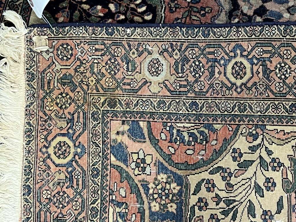 Antique Persian Sarouk Farahan Rug 4x7, Collectible Persian Carpet