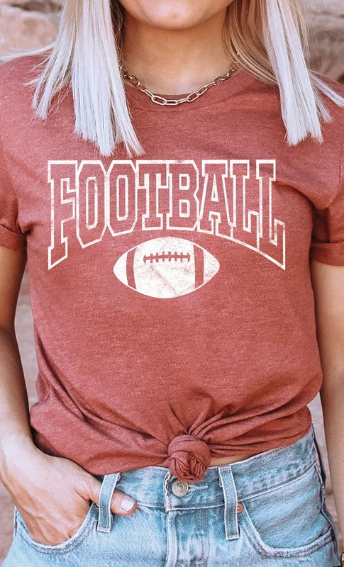 Distressed Football Graphic Tee PLUS