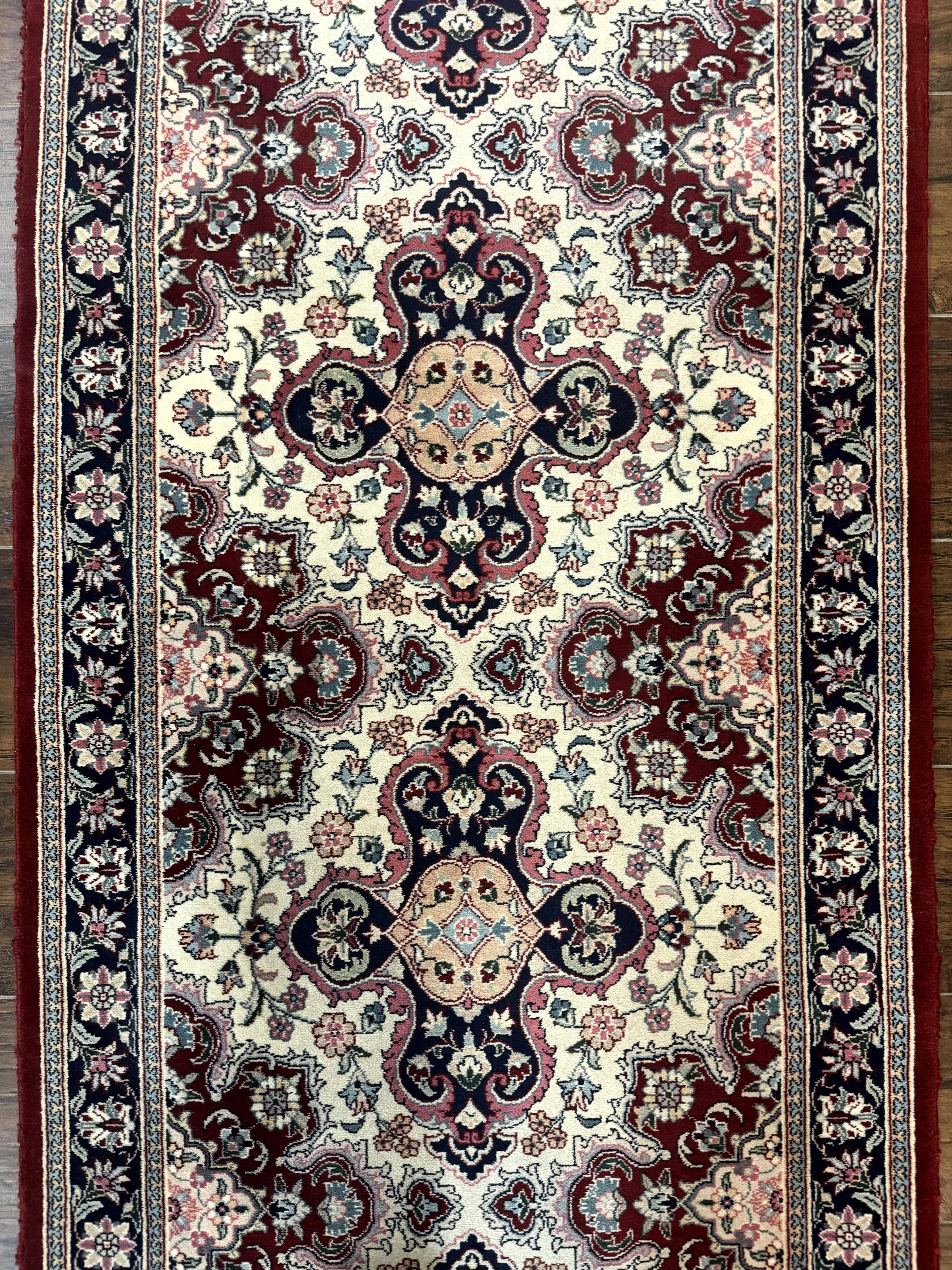 Sino Persian Runner Rug 2.7 x 8, Floral, Handmade, 250 KPSI