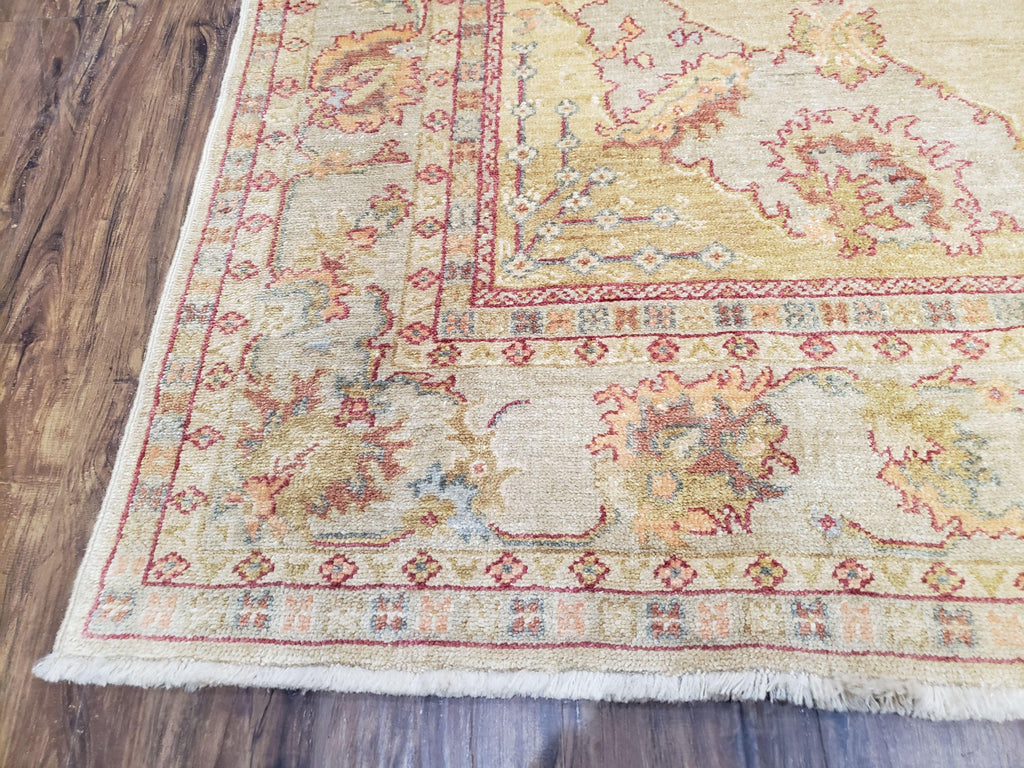 6x9 Turkish Oushak Rug, Wool Rug, Hand Knotted
