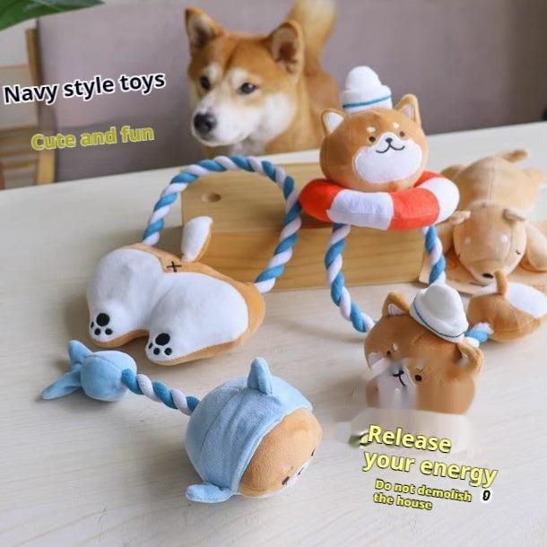 Toy Handle Bends And Hitches Butt Bite-resistant Plush