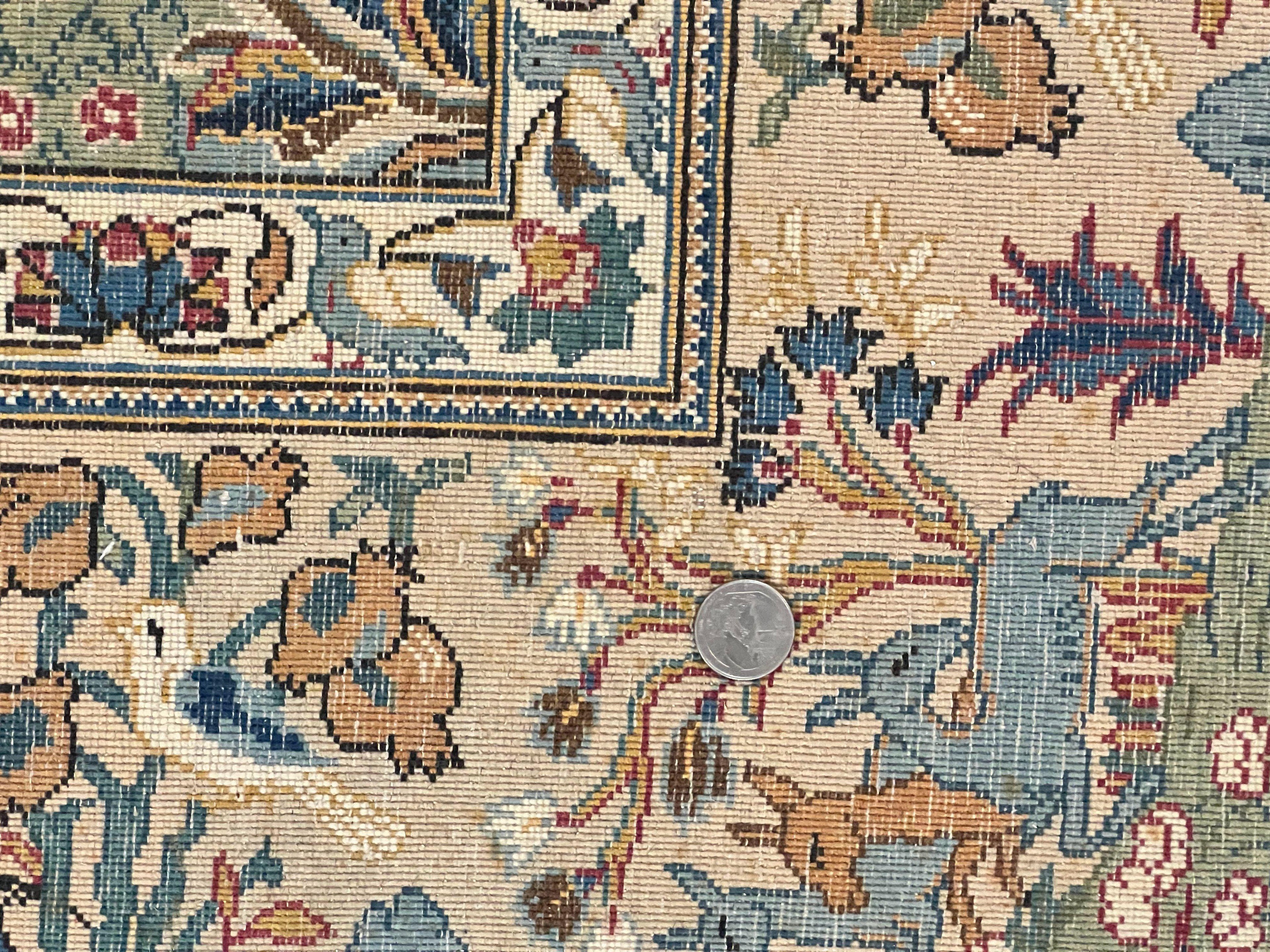 Persian Kashan Pictorial Rug 4.6 x 7, Hunting Scene, Signed by Masterweaver, Animal Pictorials, Rare, Handmade, Wool, Vintage, Very Fine