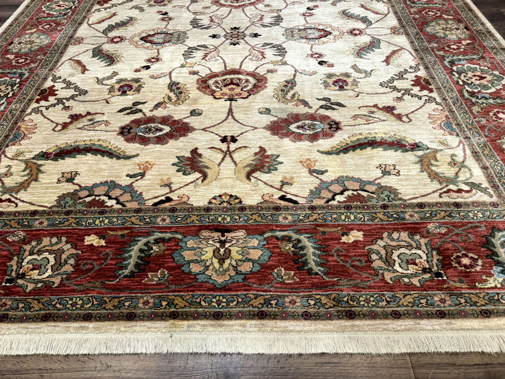 Karastan Rug 8.8 x 10, Ashara Agra Ivory #549, Wool, Vintage
